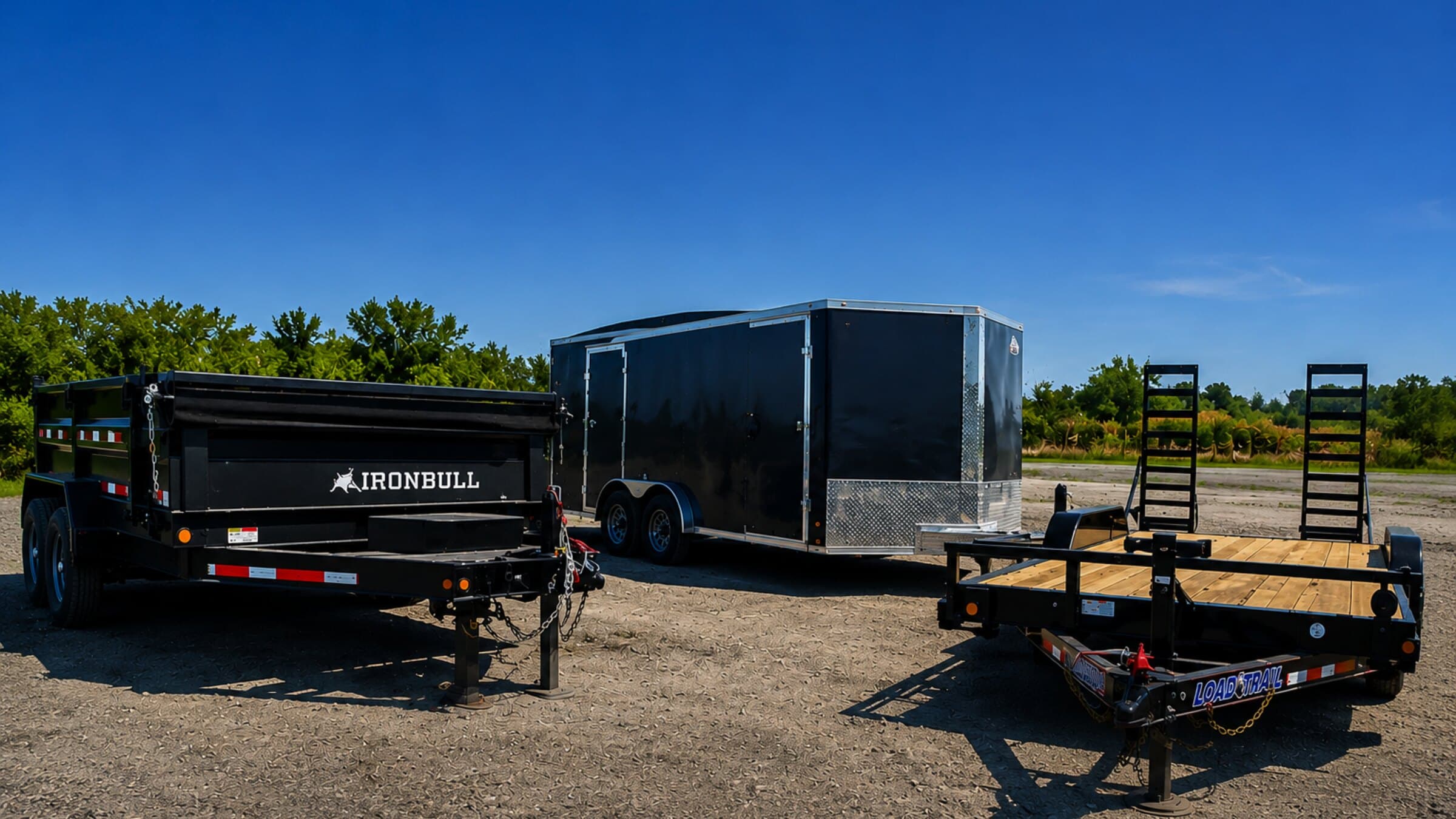 Trailers lined up on the lot in Metro Detroit